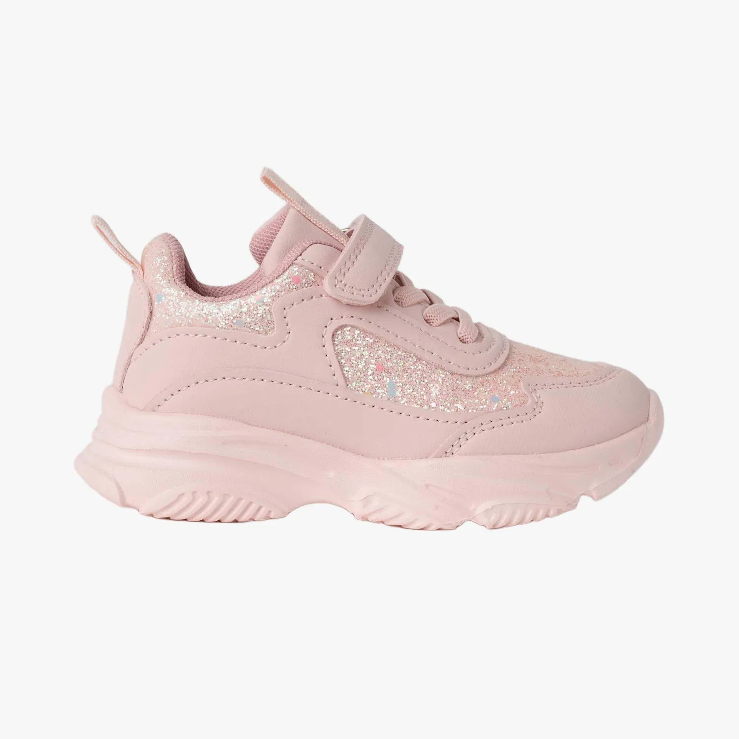 Детские кроссовки с липучкой Glittra Velcro Jr Swedemount, Rosa