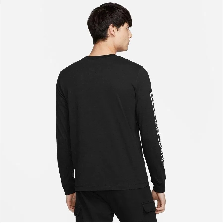 Спортивный свитшот с принтом Sportswear Sweatshirt DX1007-010 Nike, Черный — фото 4