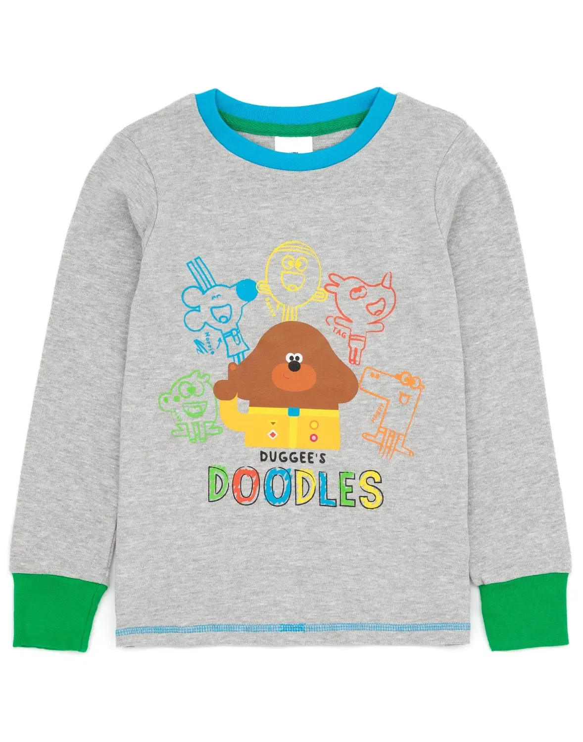 Детский пижамный комплект с длинным рукавом и длинными штанинами Hey Duggee, Multi — фото 3