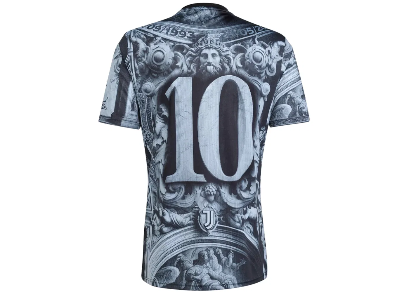 Мужская футболка для предматчевой разминки Juventus Jersey Adidas, Black — фото 2