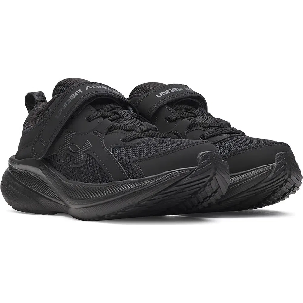 Детские кроссовки Charged+ Asserve 11 AC для бега Under Armour, Black/Black/Black