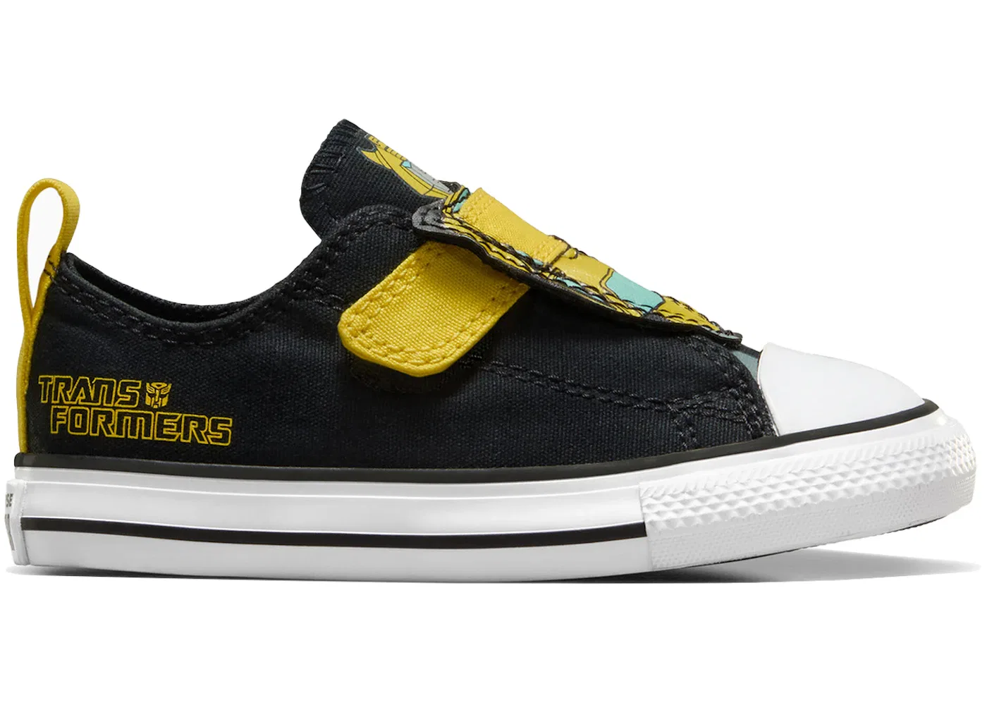 Детские кеды с принтом Transformers Bumblebee Converse, Black/Yellow/Red
