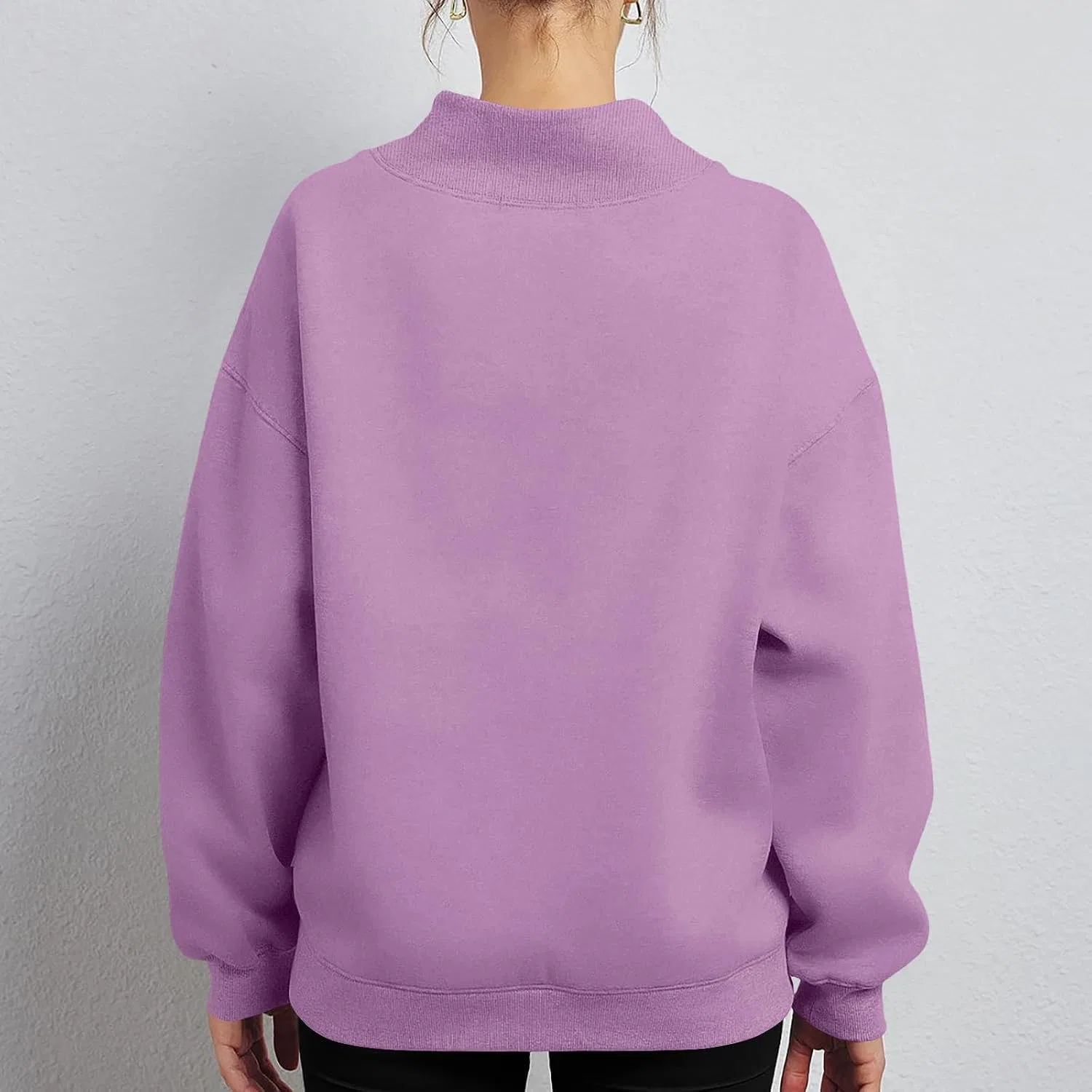 Женский свитшот с принтом, модель Cute Oversized, #J-purple — фото 3