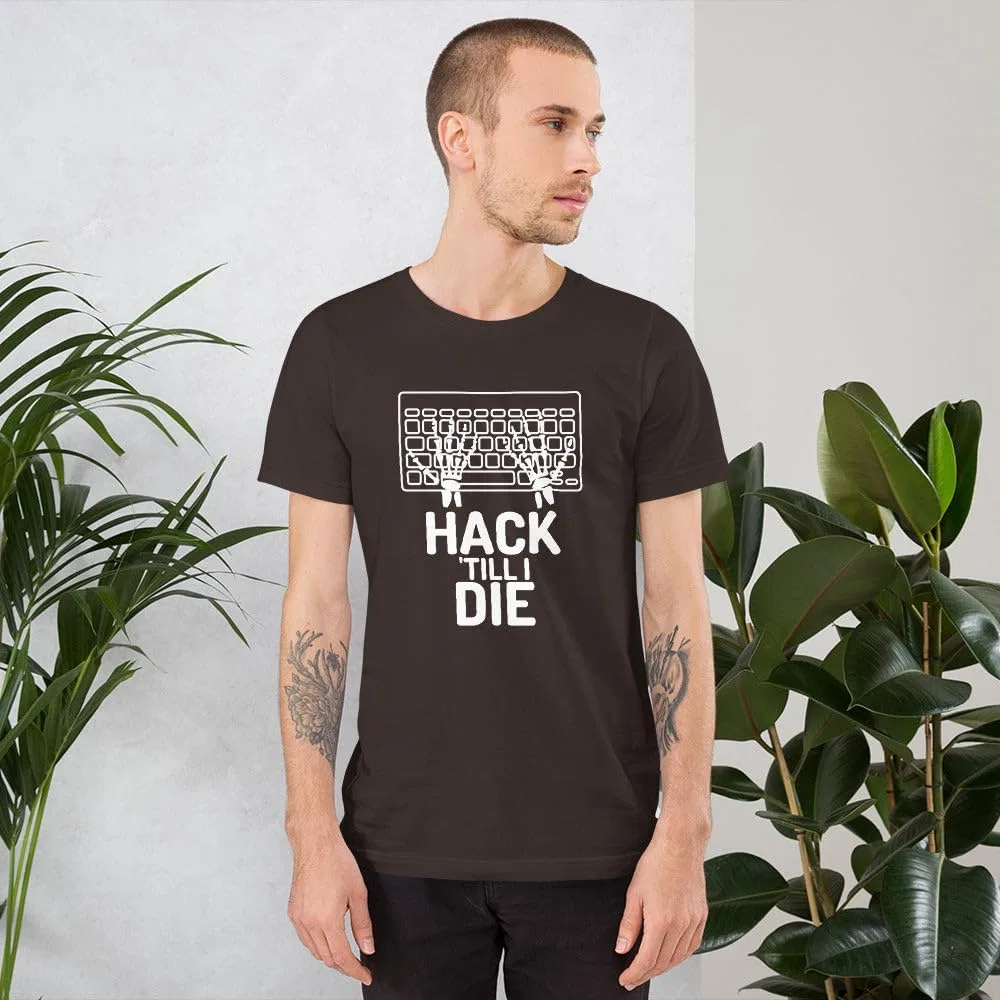 Футболка с принтом Hack Till I Die, Navy — фото 3