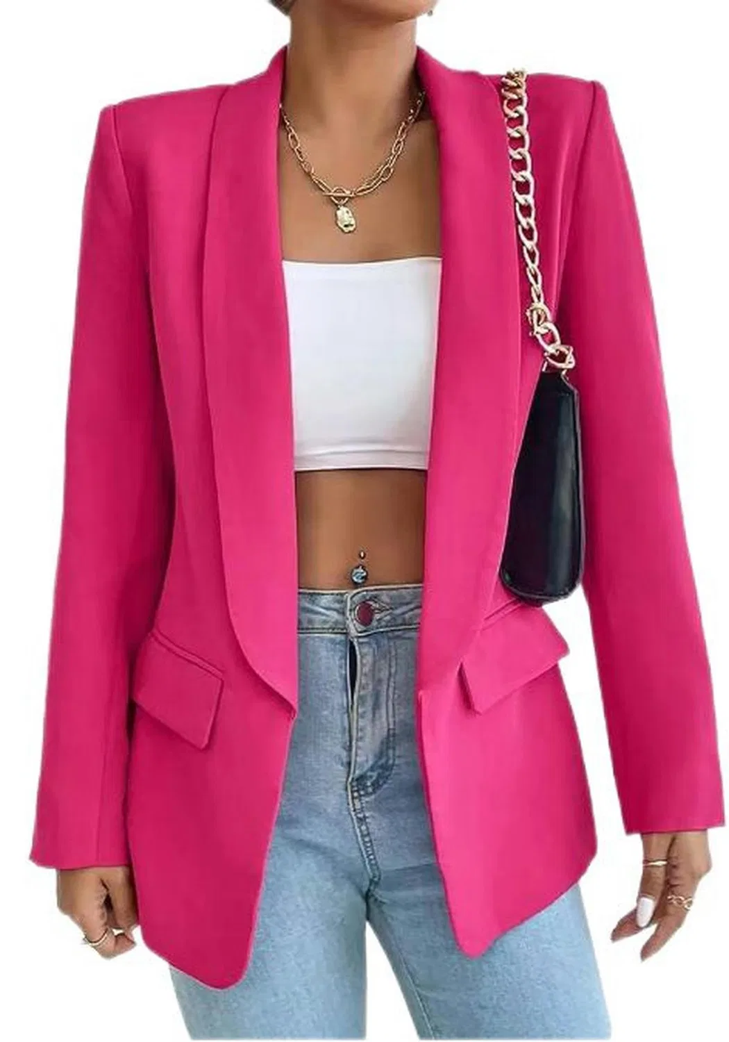 Женское пальто с лацканами Commuting Jacket, Dark Pink