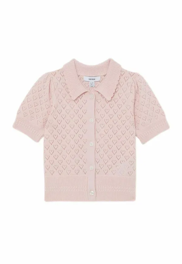 Кардиган хлопок шерсть Knit Reiss, Pink, розовый
