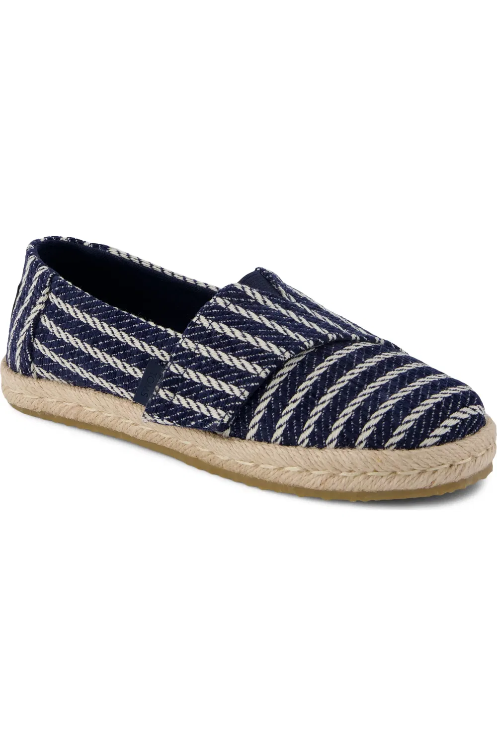 Детские эспадрильи на плоской подошве Alrope TOMS, темно синий