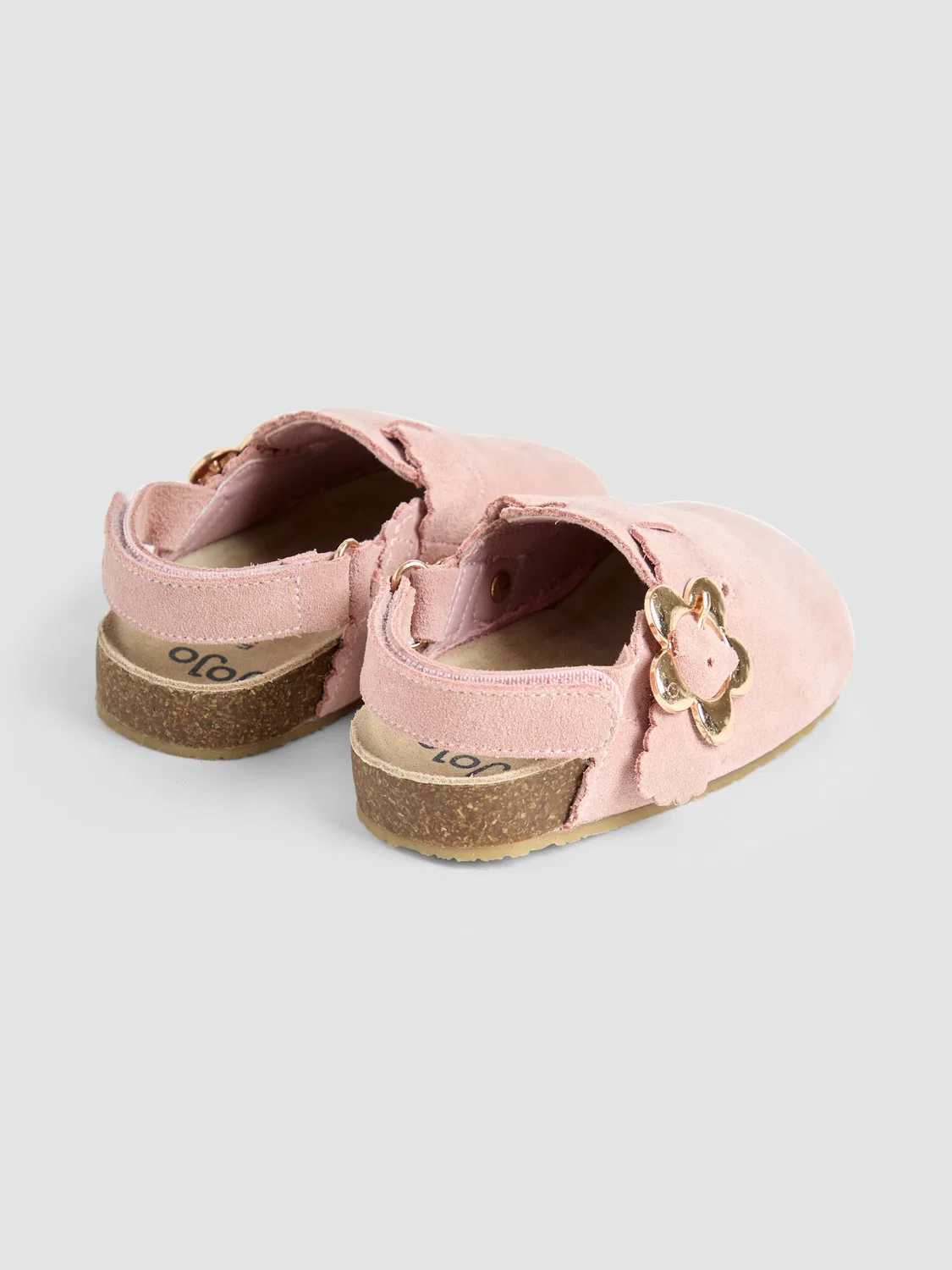 Клоги Suede Slip-On Clogs Jojo Maman Bébé, Dusky Pink — фото 2