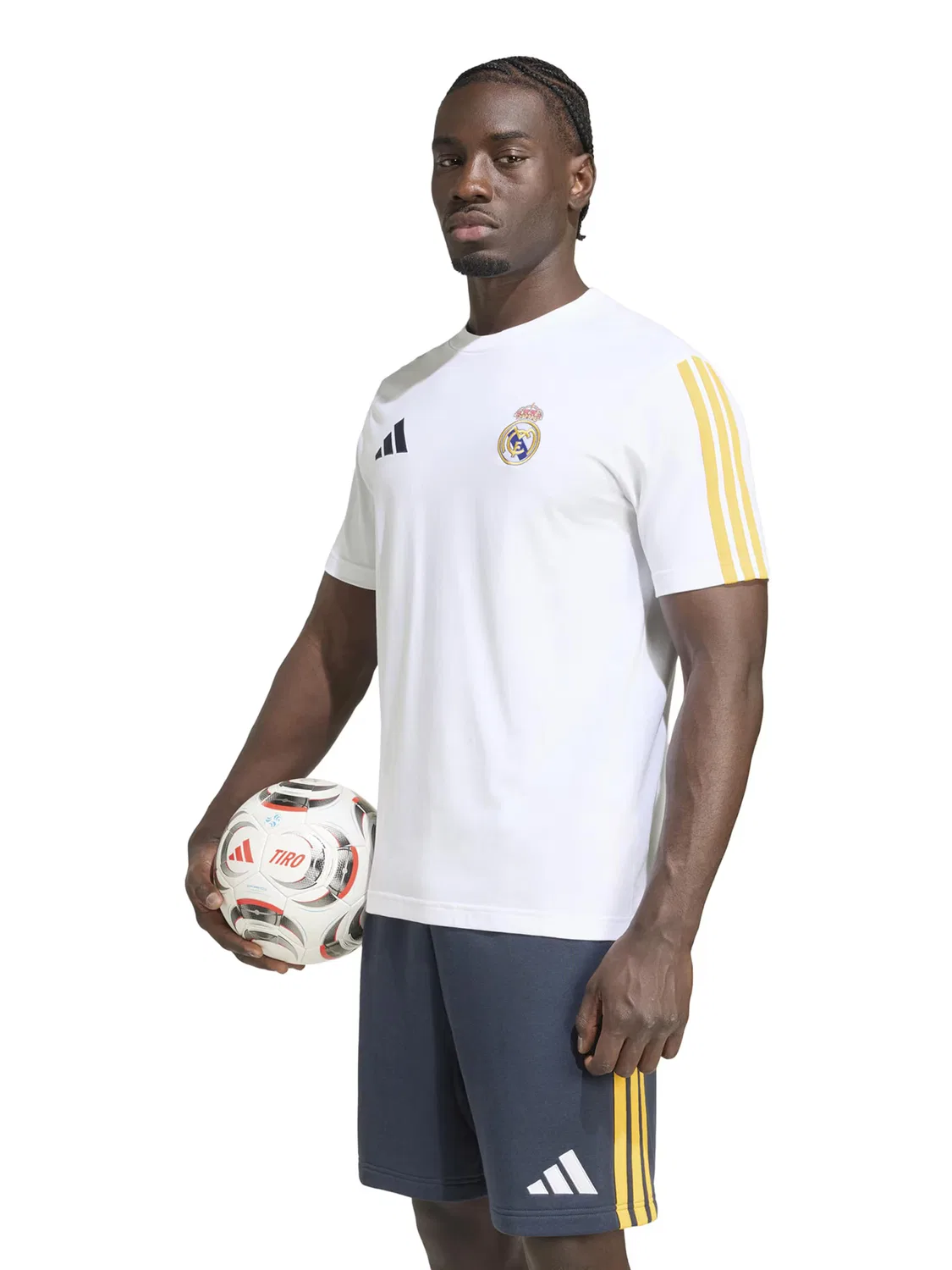 Спортивная футболка Adidas Performance Shirt REAL DNA белого цвета — фото 2