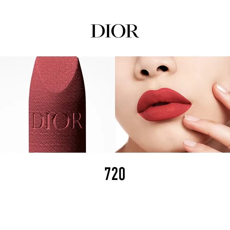 Женский набор губных помад с бархатной текстурой, Paris Maps, DIOR, #999 Legend Red и #720 Mahogany Nude — фото 4