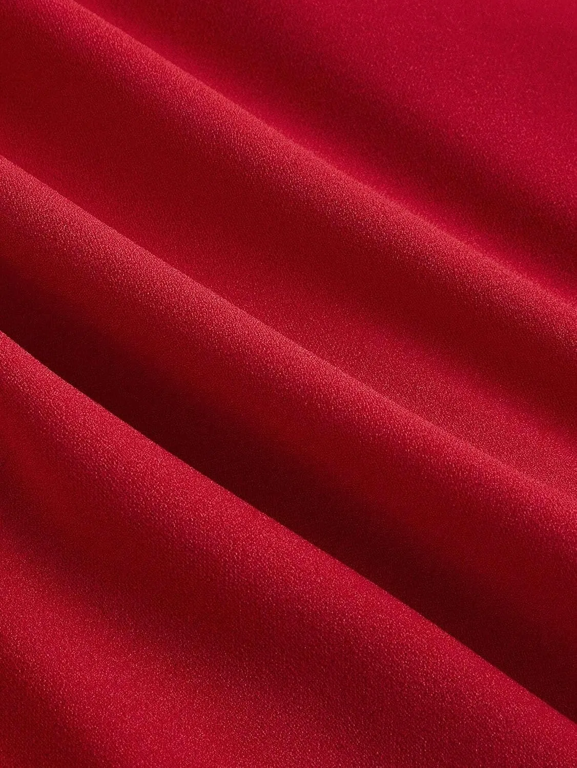 Женское коктейльное платье с драпировкой и асимметричным вырезом, Red — фото 4