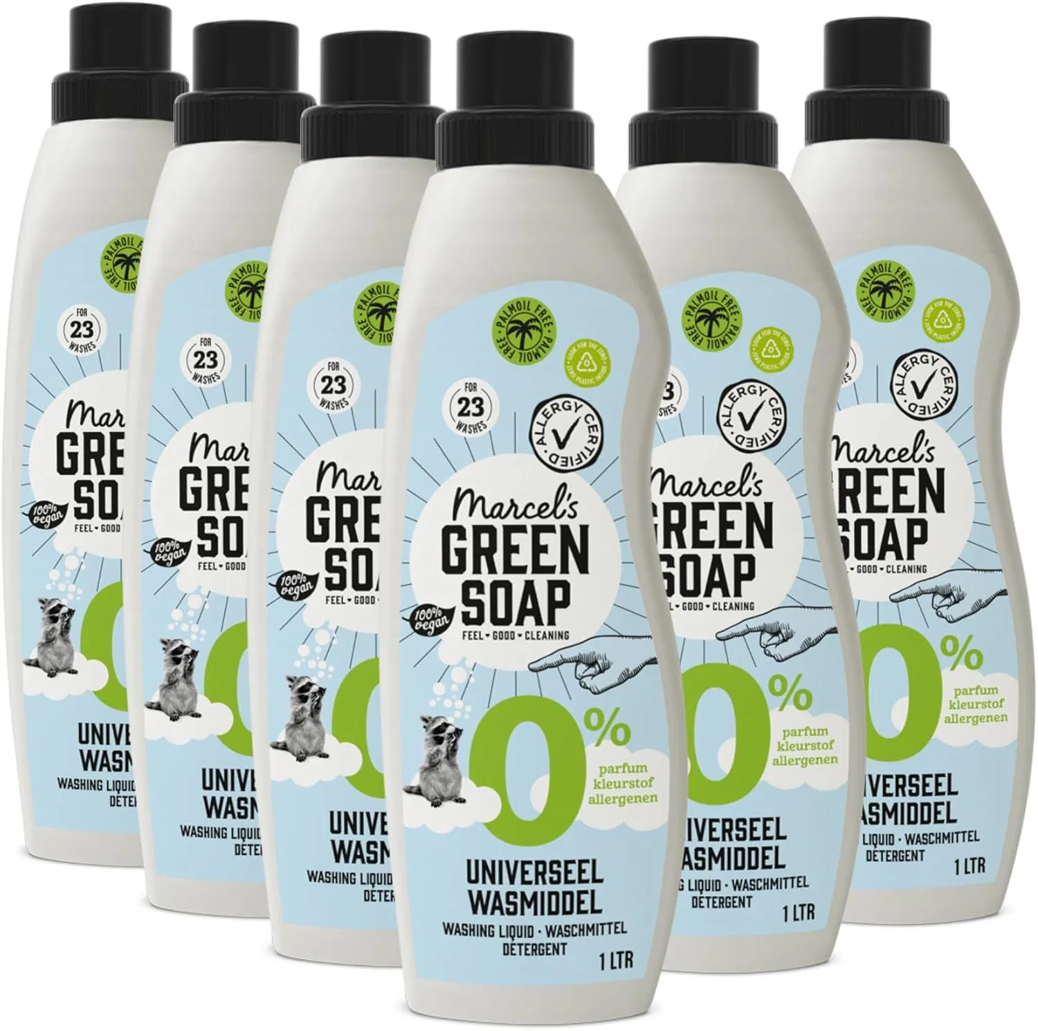 Стиральный порошок Marcel's Green Soap, 6L (6x1L), Гипоаллергенный