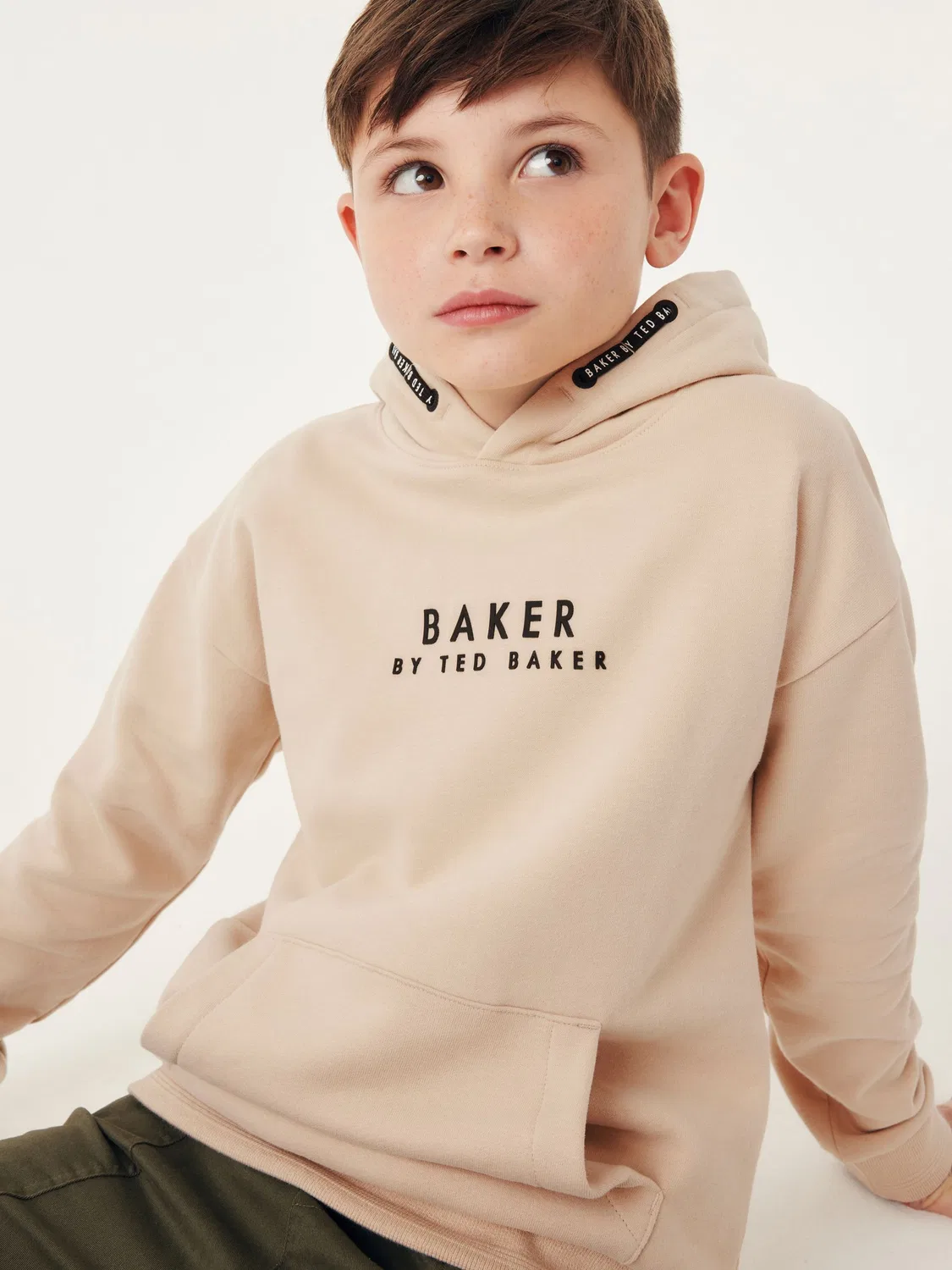 Худи, свободная посадка Baker by Ted Baker, Stone