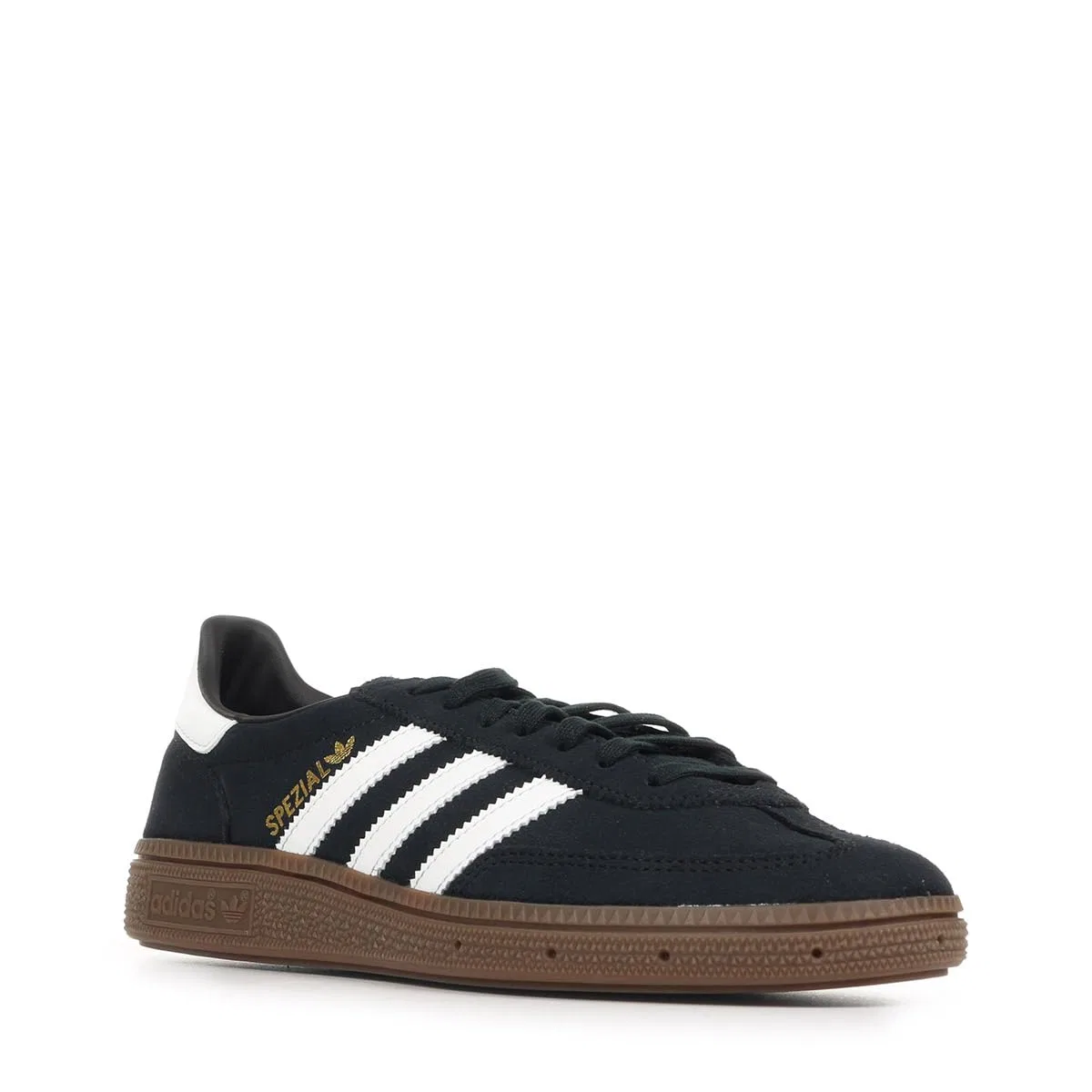 Детские кроссовки для мальчиков с замшевым верхом Handball Spezial J Adidas, Core Black Cloud White Gum — фото 3