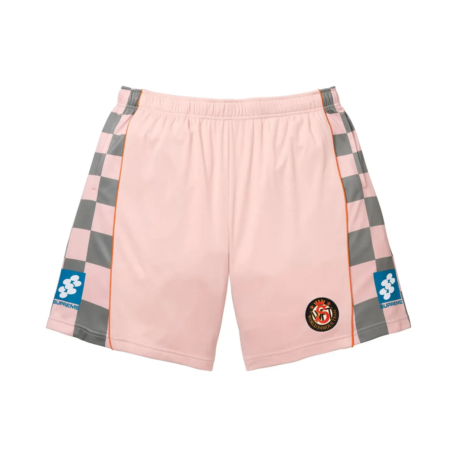 Шорты Supreme Checkerboard Short, розовый