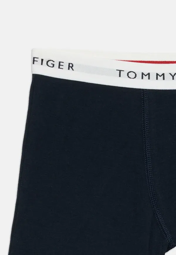 Комплект боксеров из 2 штук с логотипом на поясе, хлопок, Signature Logo Waistband Boxer Briefs Tommy Hilfiger Desert Sky, Army Green, зеленый — фото 4