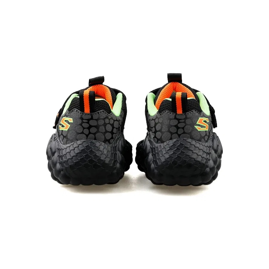 Детские спортивные кроссовки с подсветкой Skech-O-Saurus Lights Rapid-Dino Skechers, Черно-зеленый — фото 4