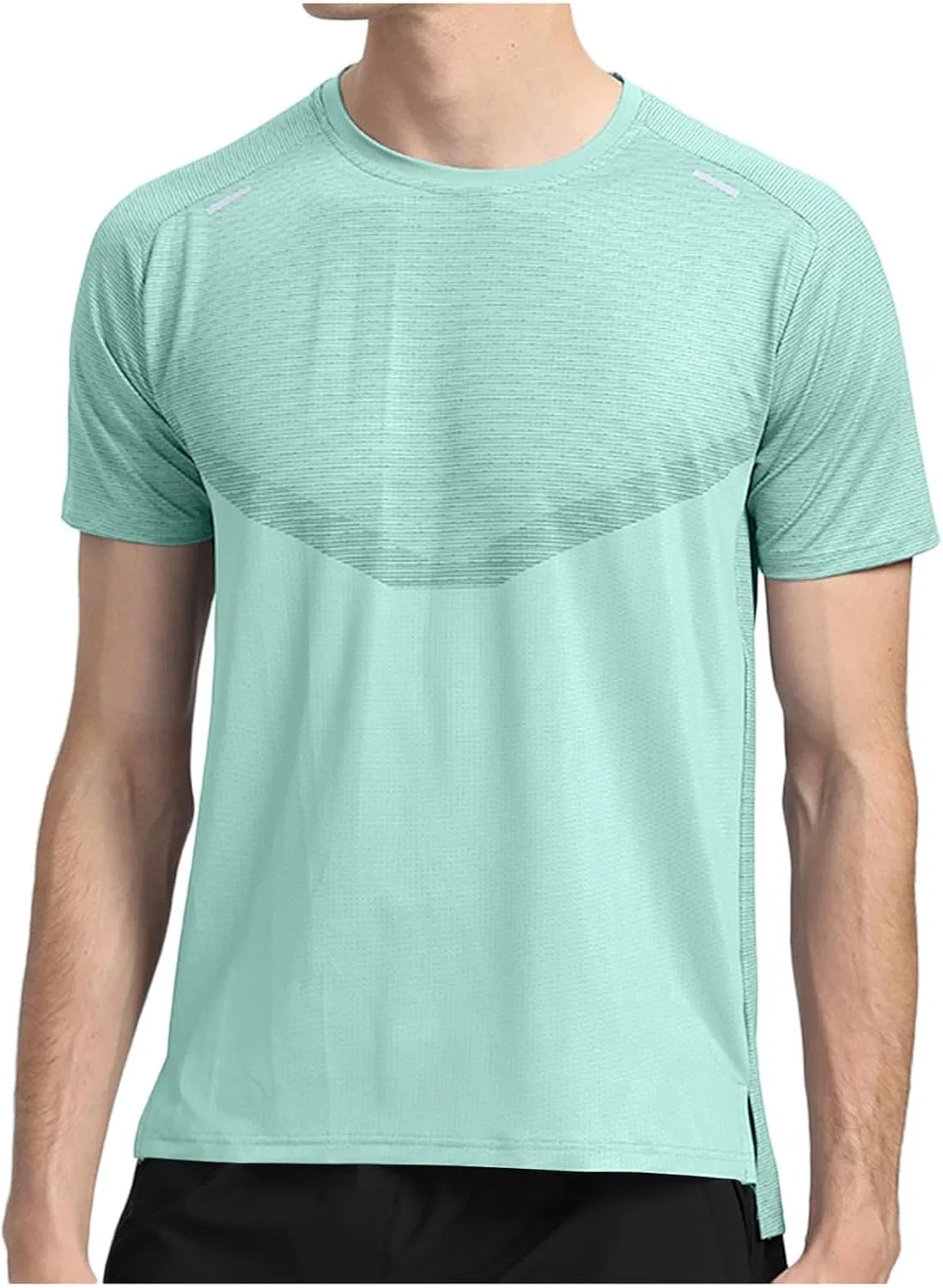 Мужская быстросохнущая футболка с круглым вырезом, Mint Green