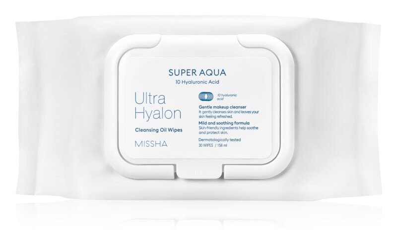 

Очищающие салфетки Missha Super Aqua 10 Hyaluronic Acid