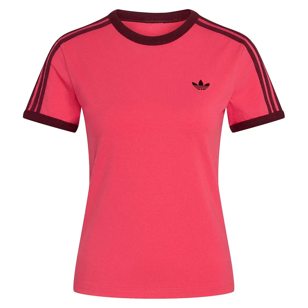Футболка с коротким рукавом 3 Stripes Slim Adidas Originals, розовый — фото 3