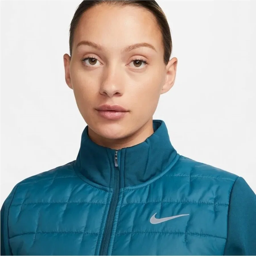 Женский утепленный спортивный крой с длинным рукавом Nike, Синий — фото 2