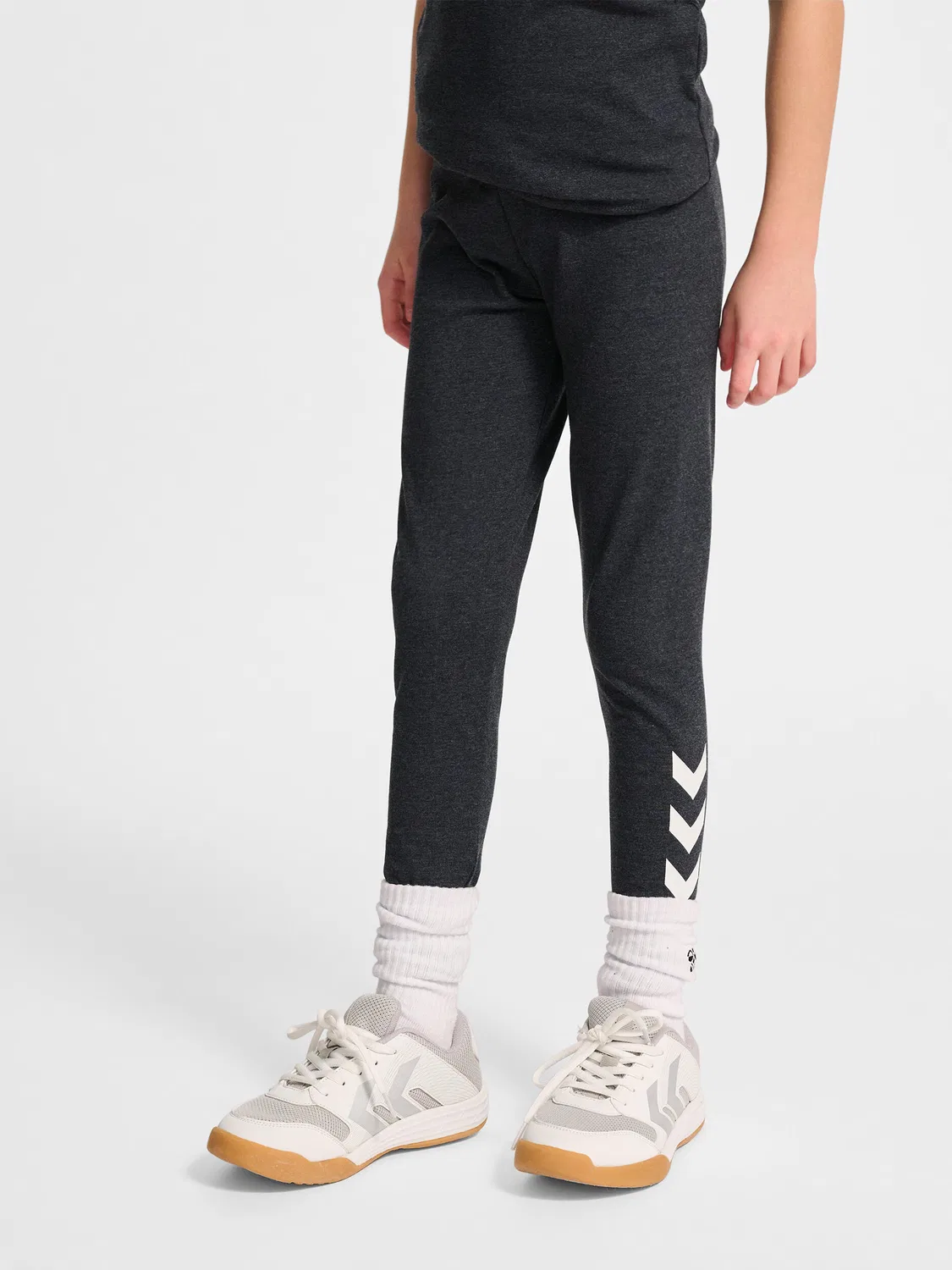 Детские леггинсы с логотипом Hmljr Logo Hummel, Черный