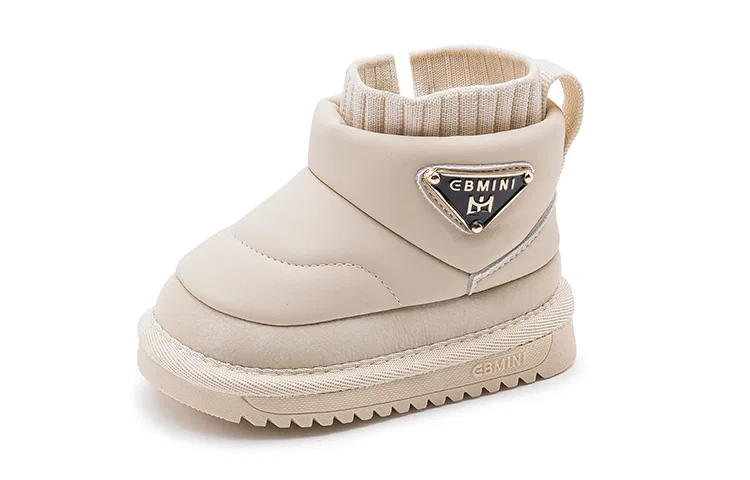 Высокие кроссовки для малышей с защитой от скольжения, EBMINI, Khaki — фото 4