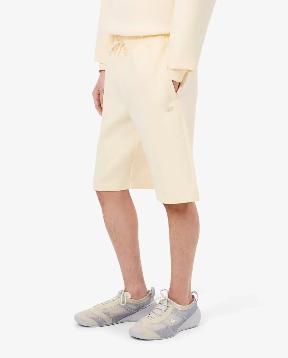 Мужские шорты свободного кроя из интерлока Lacoste, Beige — фото 3