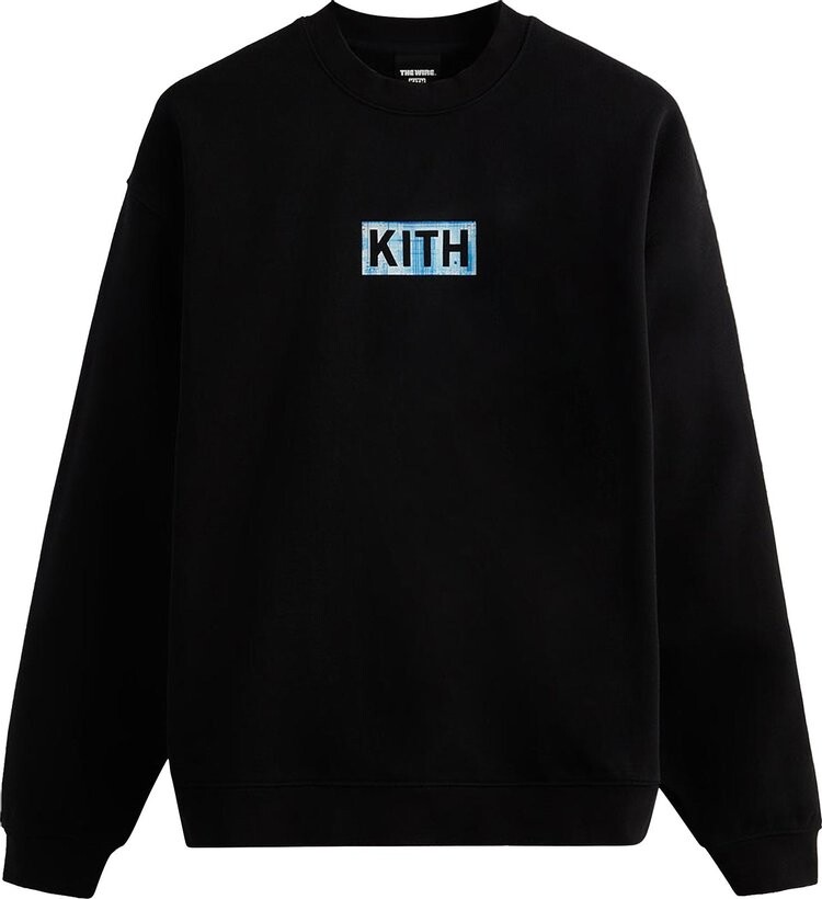 

Толстовка Kith For The Wire Rules Change Vintage Crewneck 'Black', черный