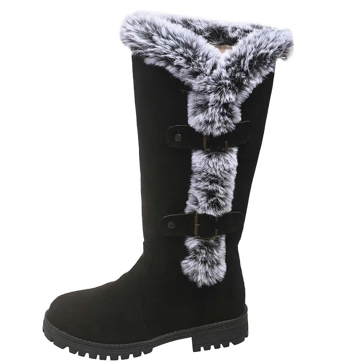 Детские зимние ботинки для девочек Warm and Comfortable EODJXIO, Nero