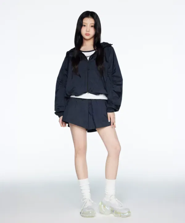 Шорты глянцевые нейлоновые, Superdry, черный