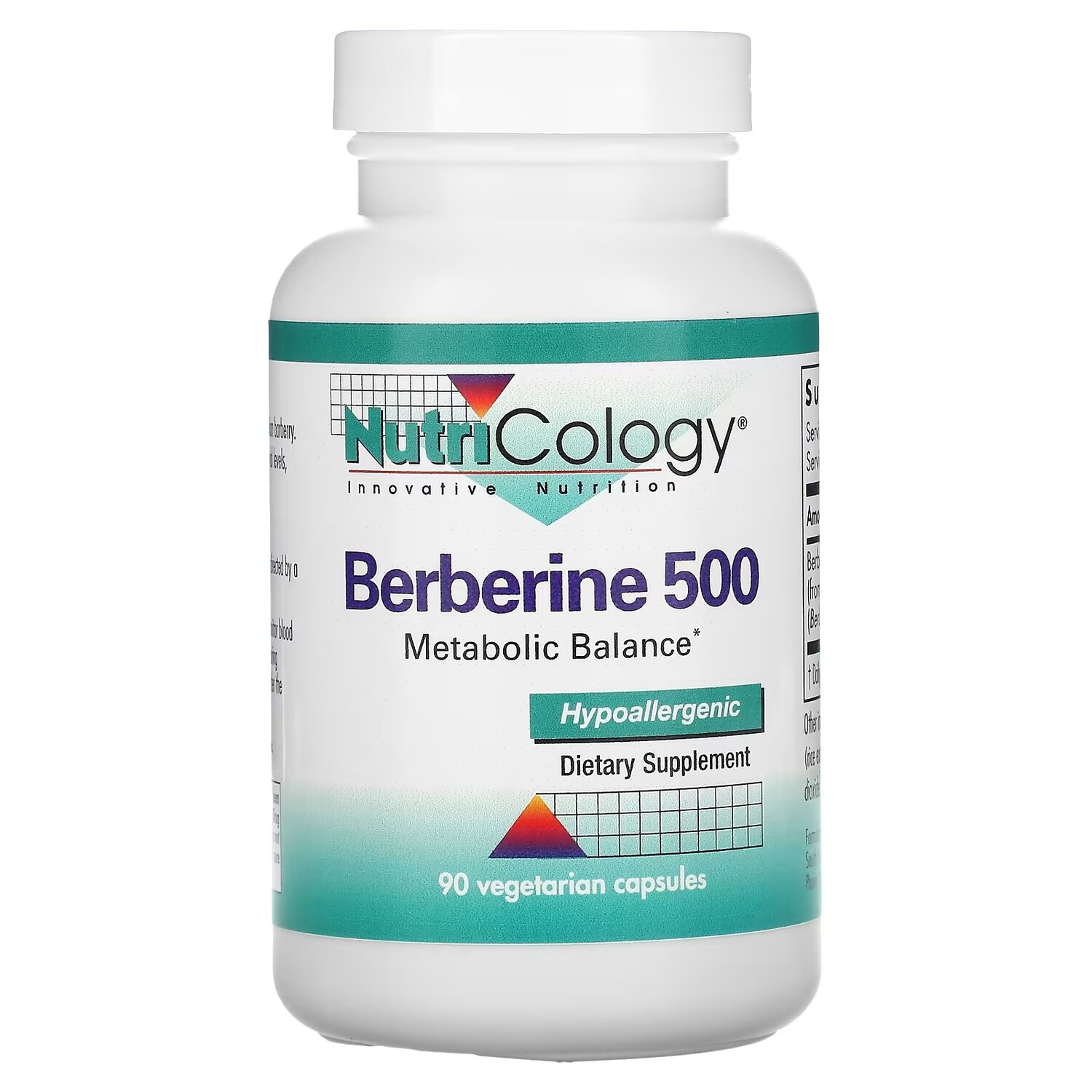 

Nutricology берберин-500, 90 вегетарианских капсул