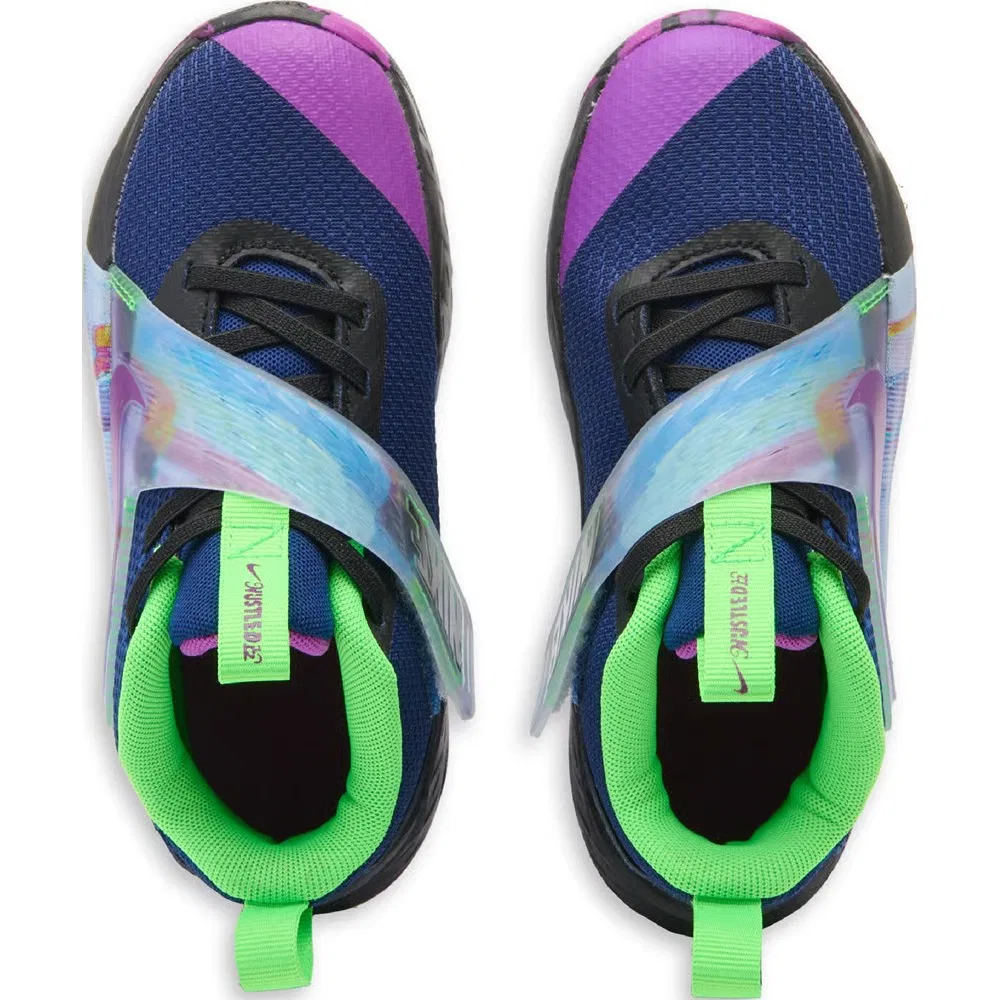 Детские баскетбольные кроссовки Kids' Hustle 12 Nike, Blue Void/Purple — фото 4