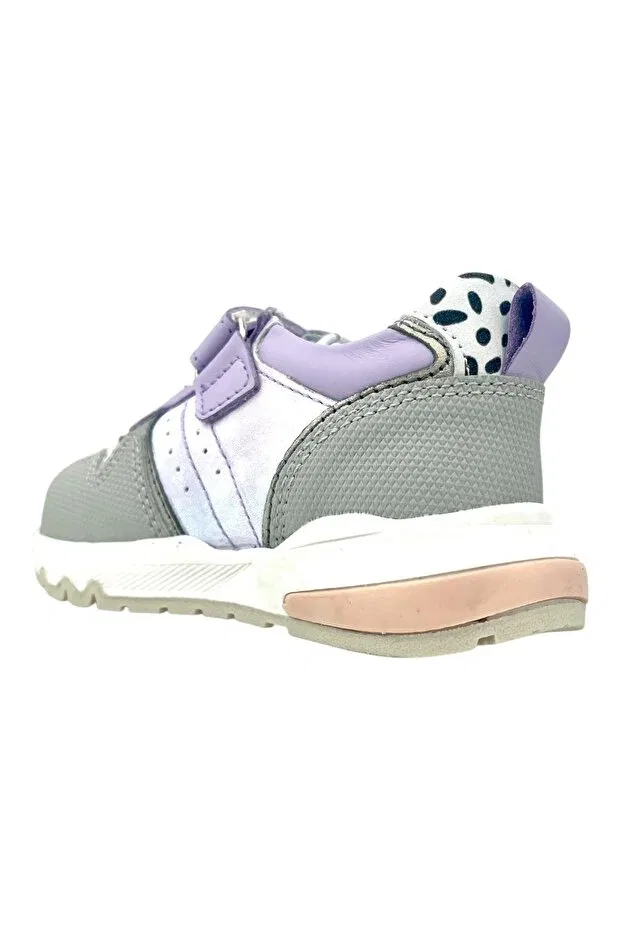 Детские туфли для девочек кожаные Nubebe, Lilac — фото 3