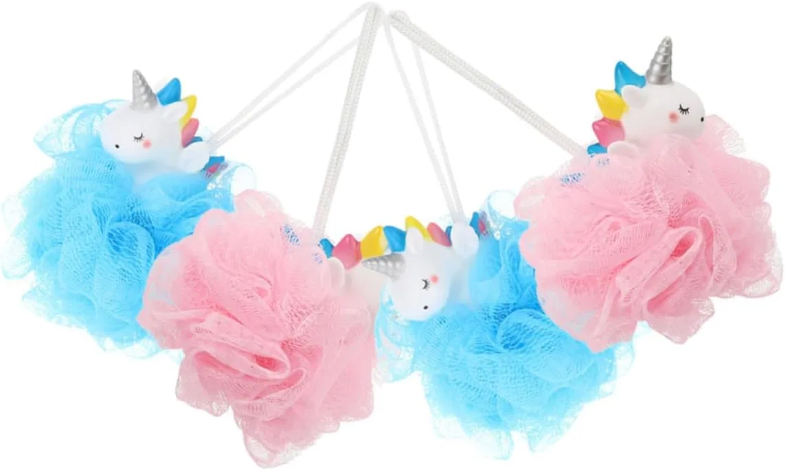 Набор мочалок Unicorn Bath Sponge EPIGEIST, 4 шт, мультиколор
