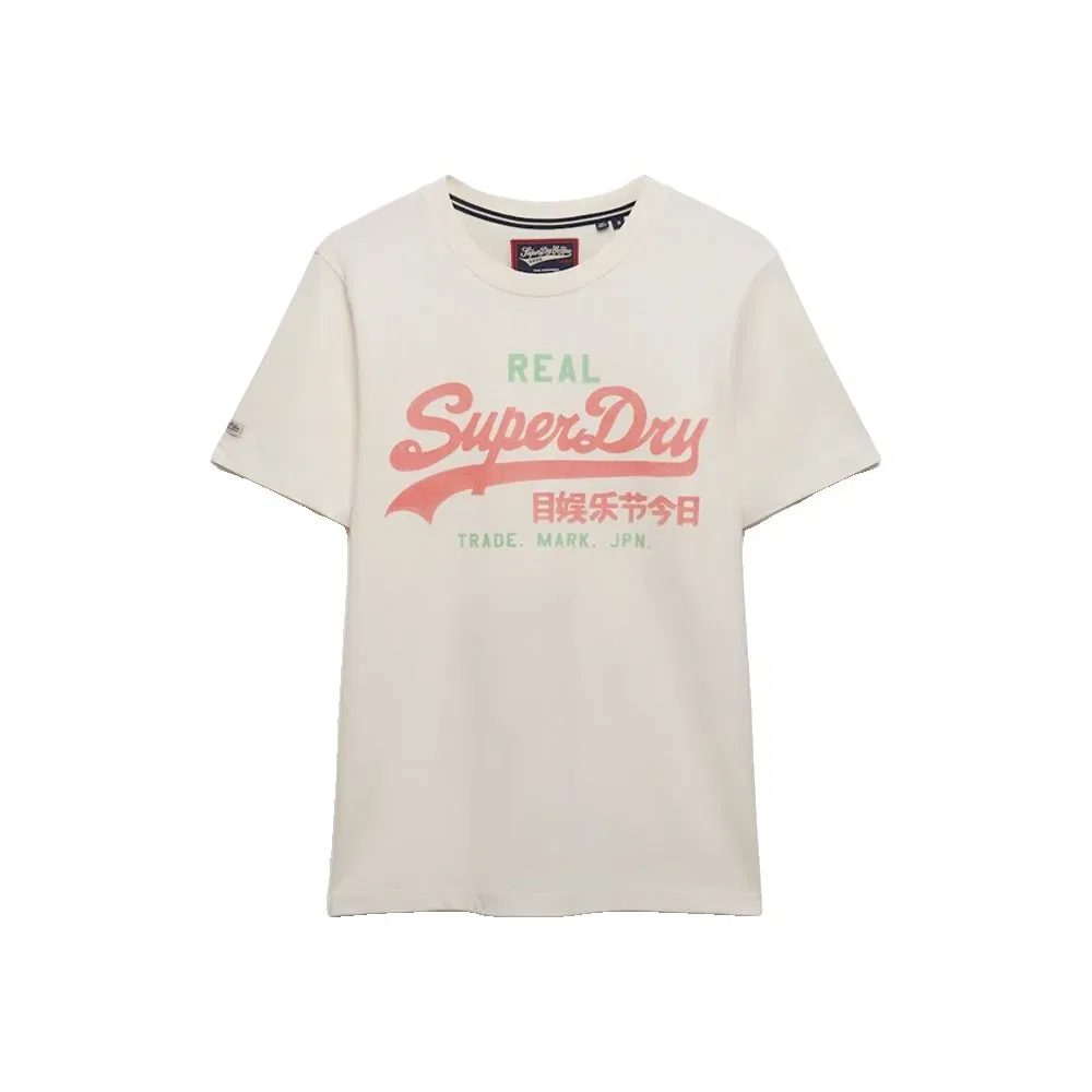 Мужская футболка с принтом Vintage Logo Classic Superdry, Beige — фото 3
