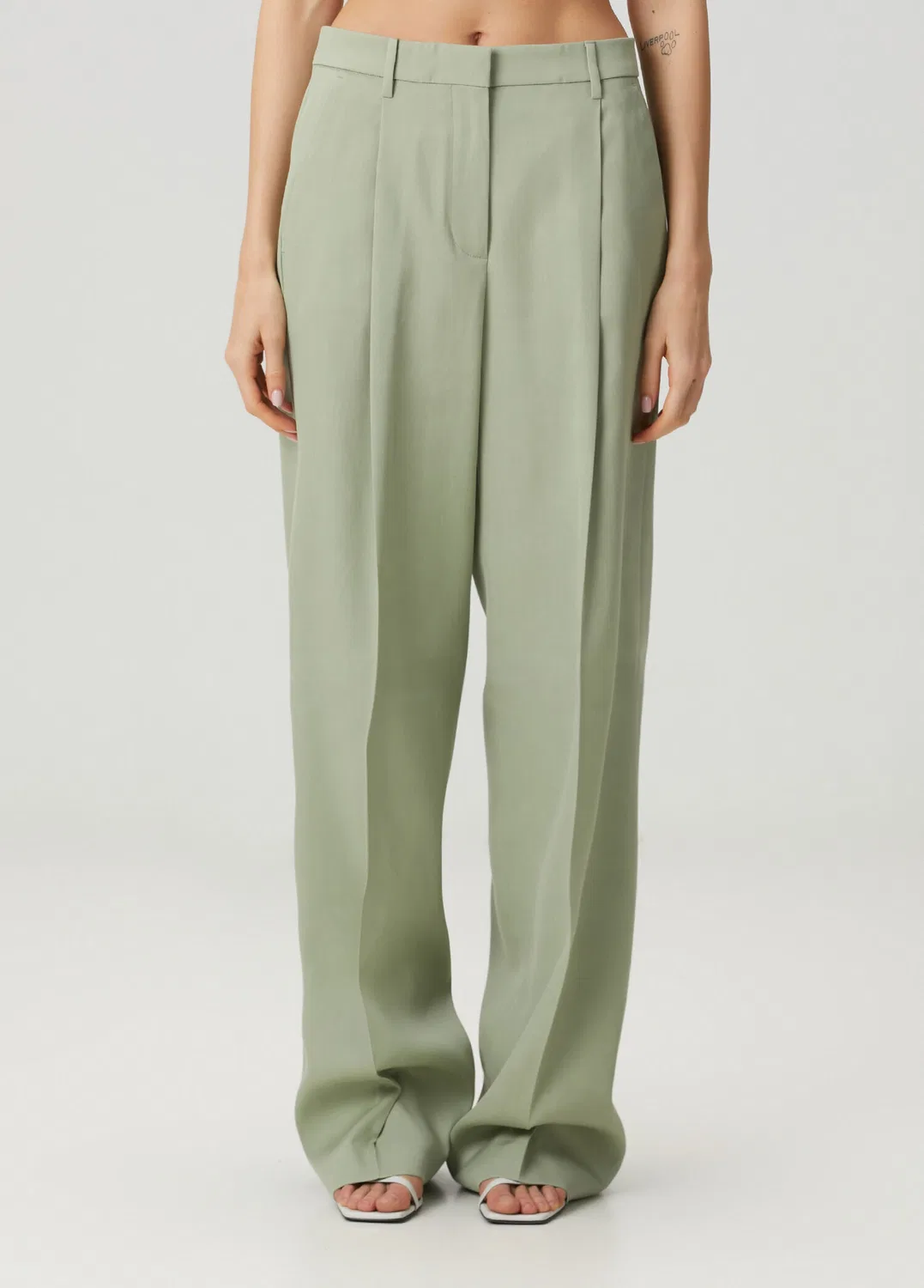 Брюки Relaxed Fit Golden Goose, Su Yeşili — фото 2