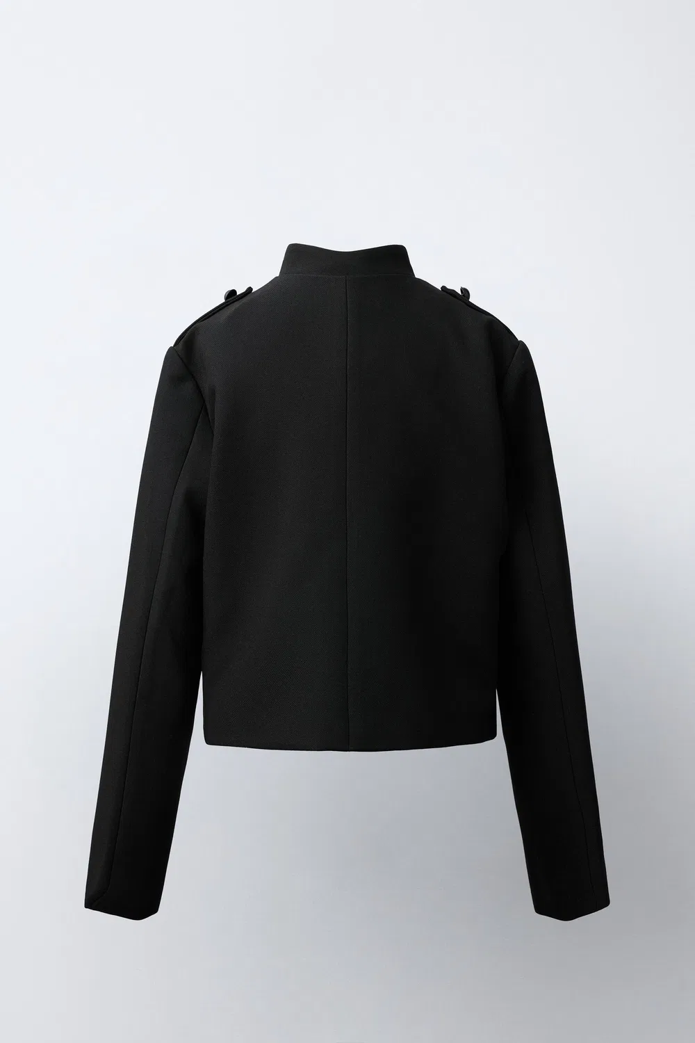 Приталенный пиджак на пуговицах ZARA, Black — фото 4