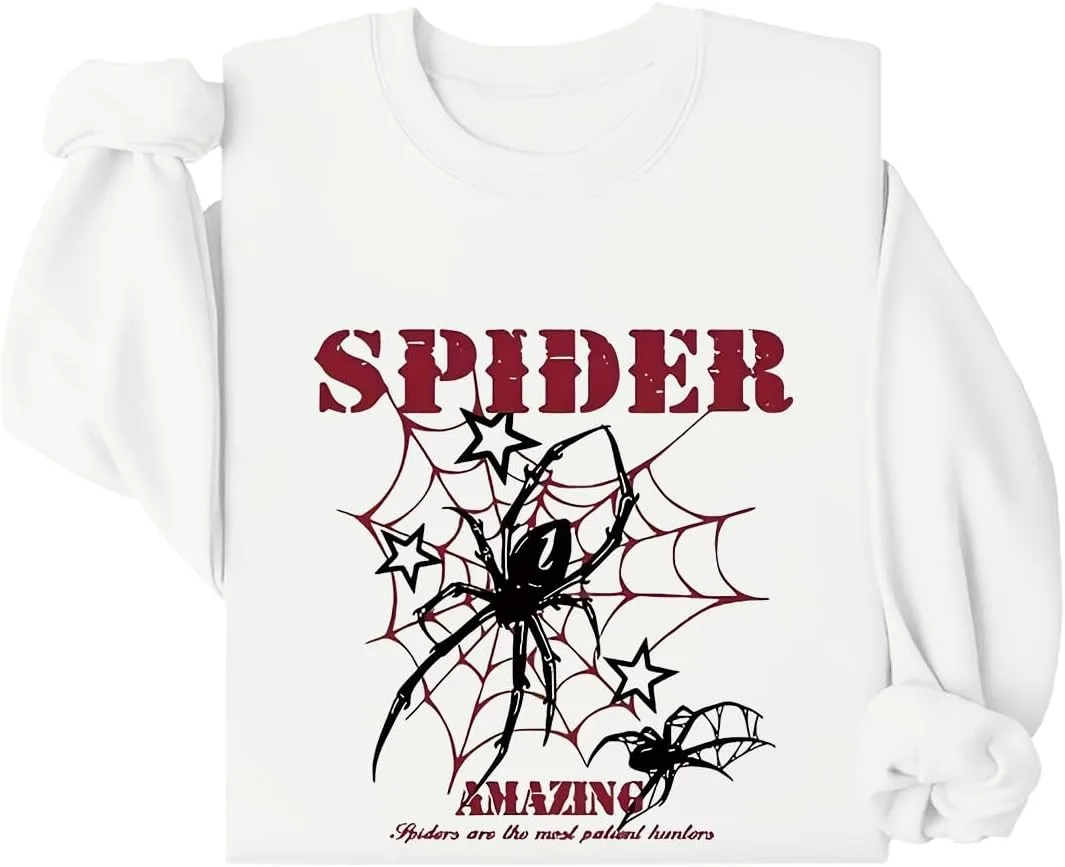 

Свитшот с пауком и надписью для Хэллоуина