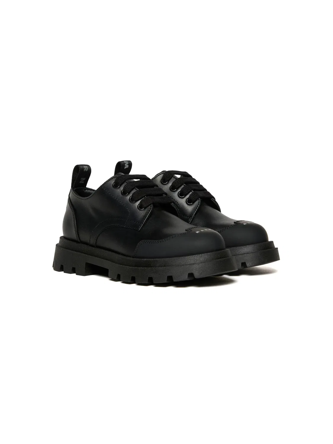 Лоферы с логотипом Marni, черный