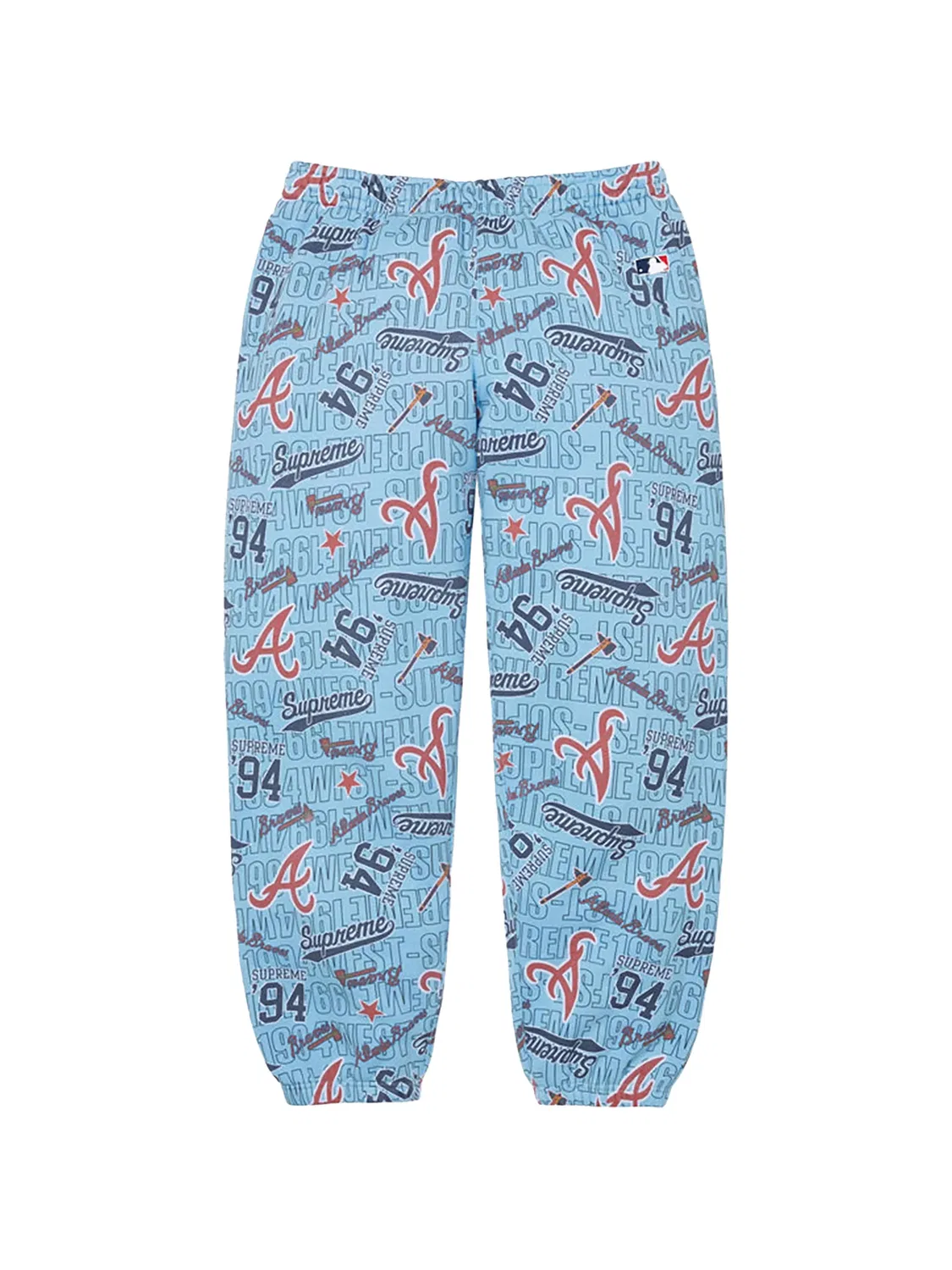 Спортивные брюки с логотипом из коллаборации с Mitchell & Ness Supreme, синий