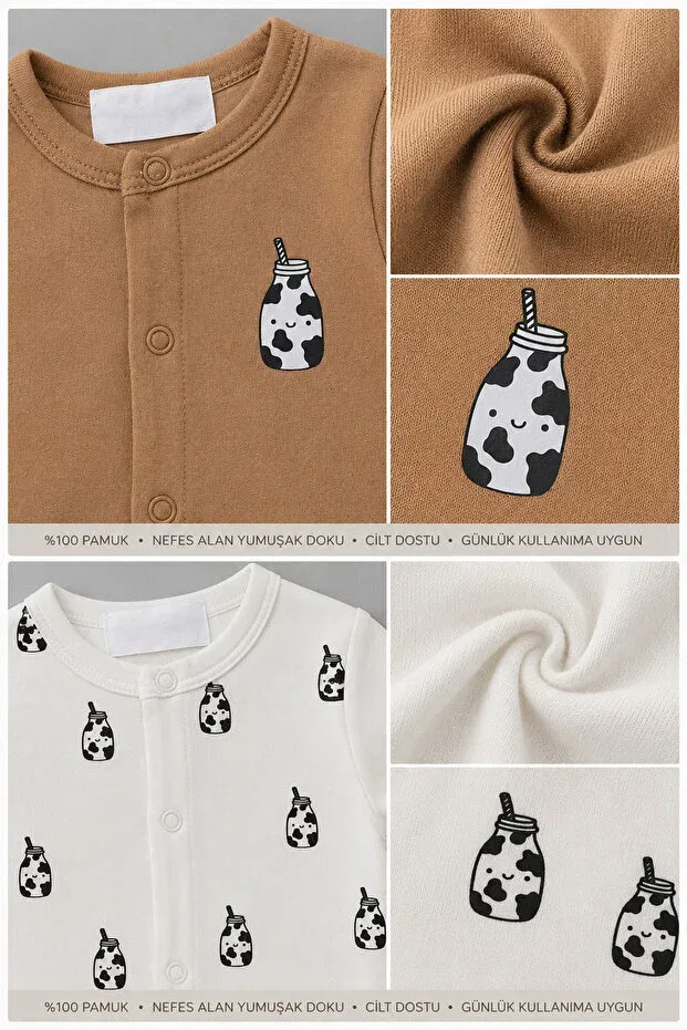 Детский комплект боди и штанишек с принтом My Babies Label, Mix — фото 3