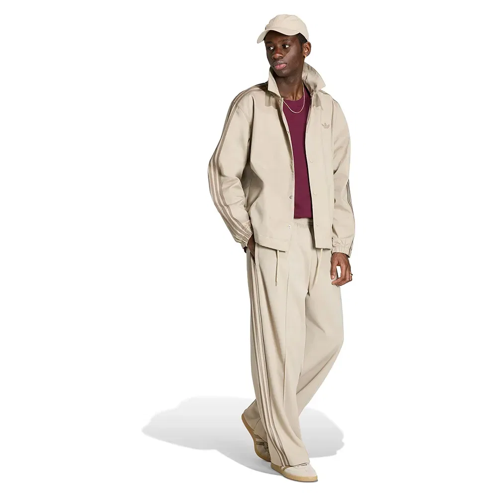 Мужская куртка свободного кроя Adicolor 3 Stripes Adidas Originals, Beige — фото 4
