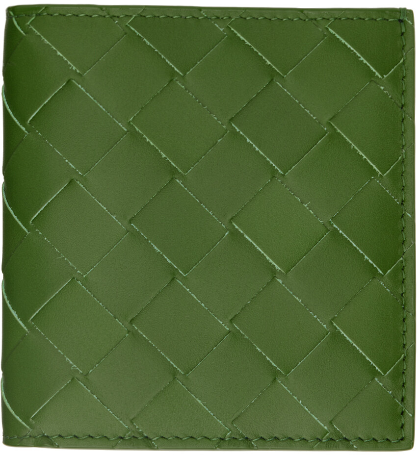 

Зеленый тонкий кошелек Bifold Bottega Veneta