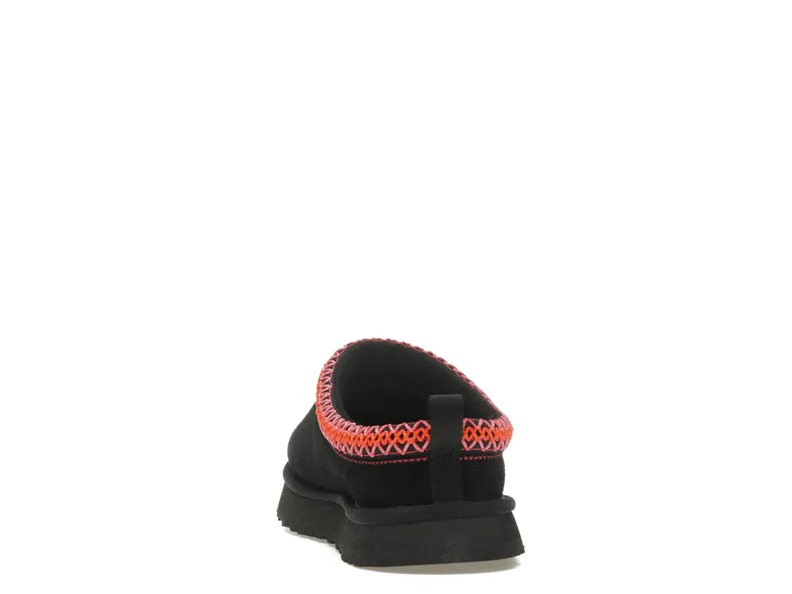 Детские тапочки с мехом UGG Tazz Slipper, Black/Multi — фото 4