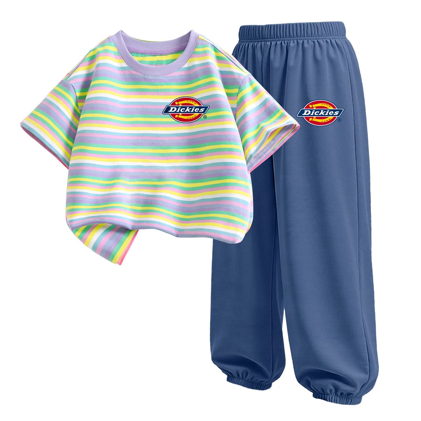 Детский спортивный комплект из двух предметов с длинным рукавом Dickies, Taro Purple/Denim Blue