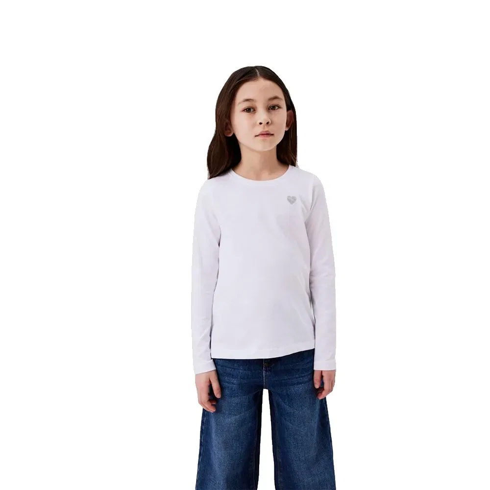 Футболка Name It Violine Loose long sleeve, белый