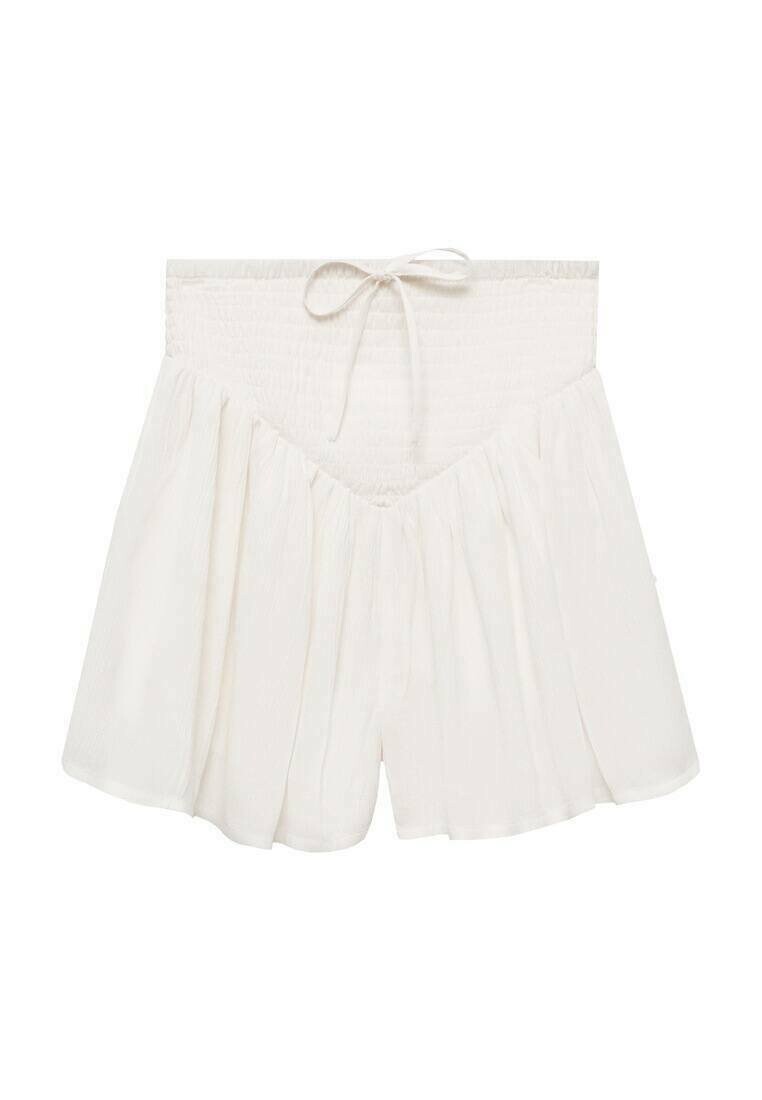 

Юбка плиссированная Mango Kids, кремовый