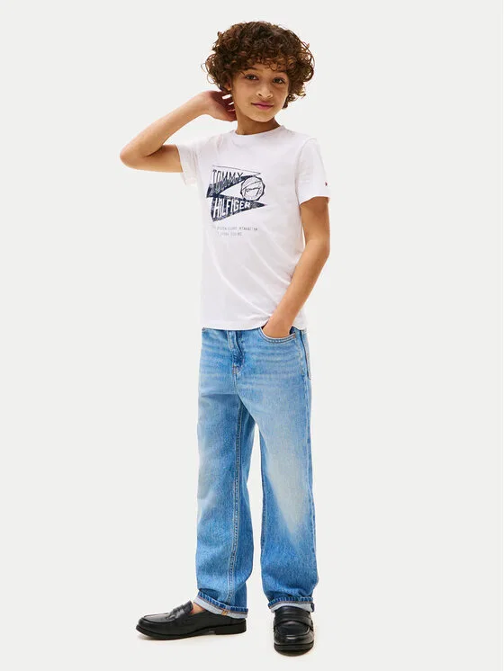 Футболка regular fit Graphic Tommy Hilfiger, белый — фото 2