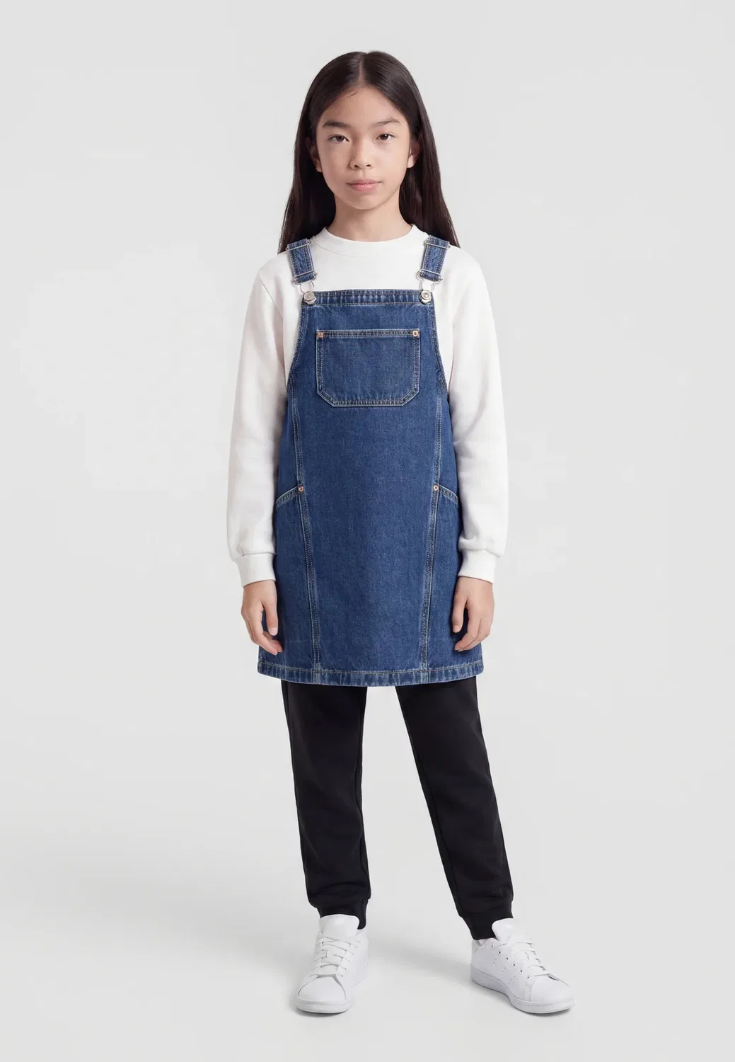 Короткое платье-спенсер Kmgcille - джинсовое платье Only Mini, Dark Blue Denim